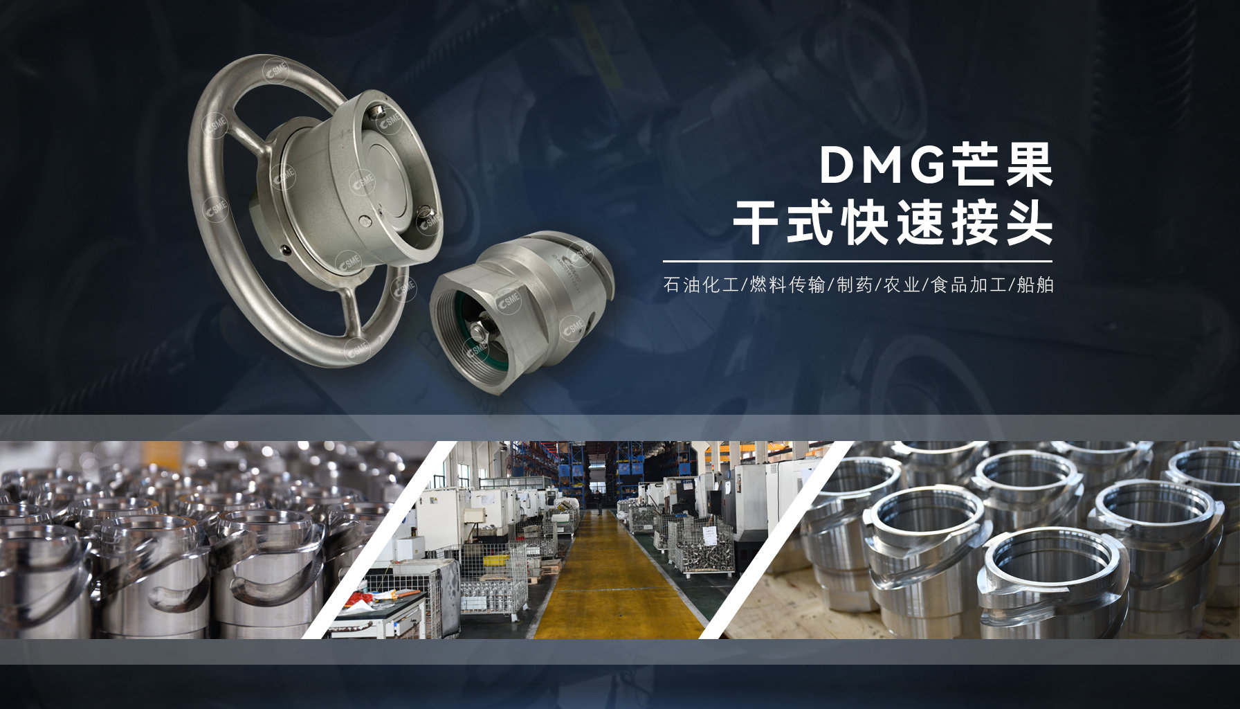 芒果干式接头DMG_干式快速接头_晟江工业各种快速接头