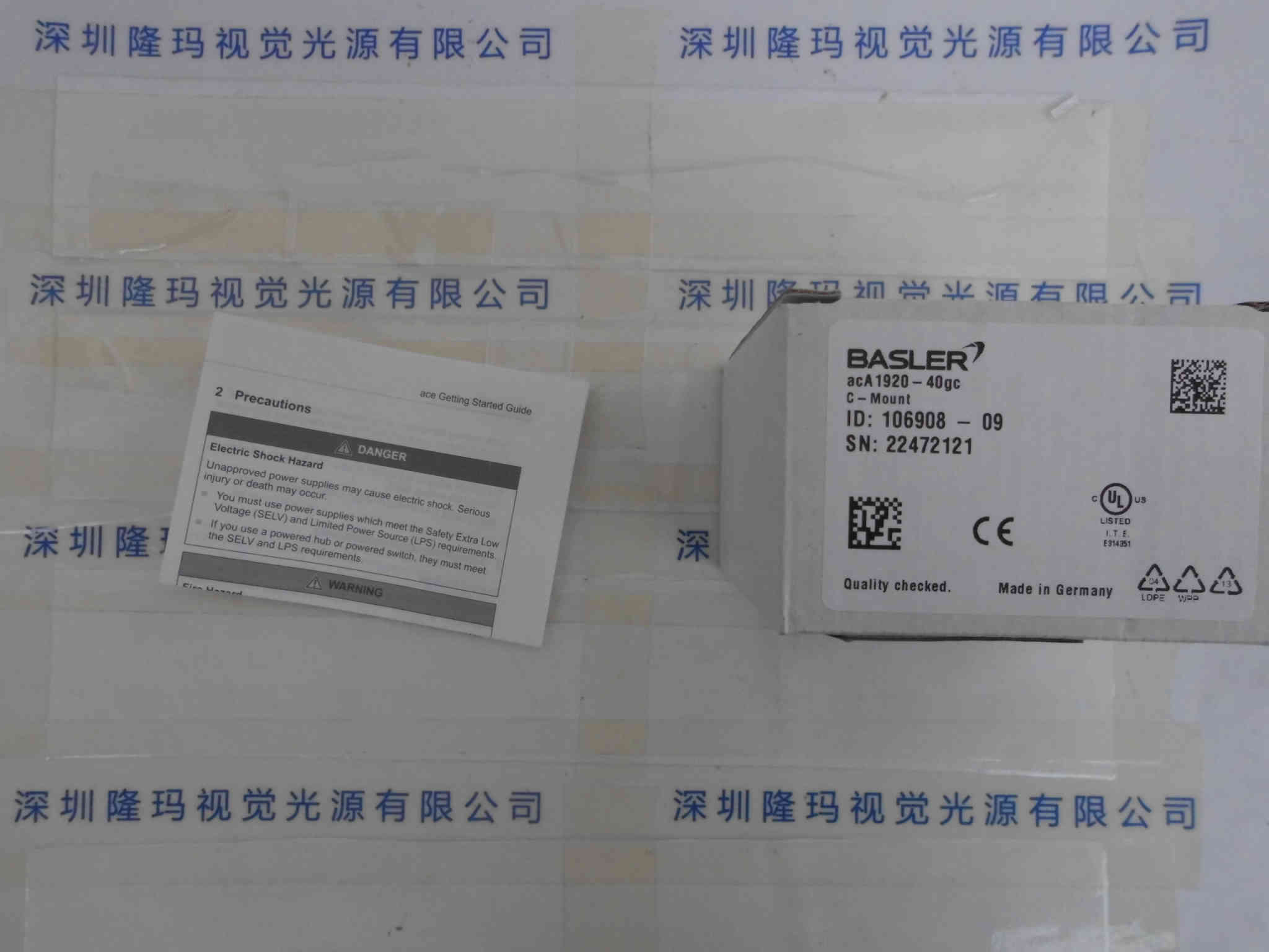 BASLER巴斯勒  aca1920-40gc 工业相机