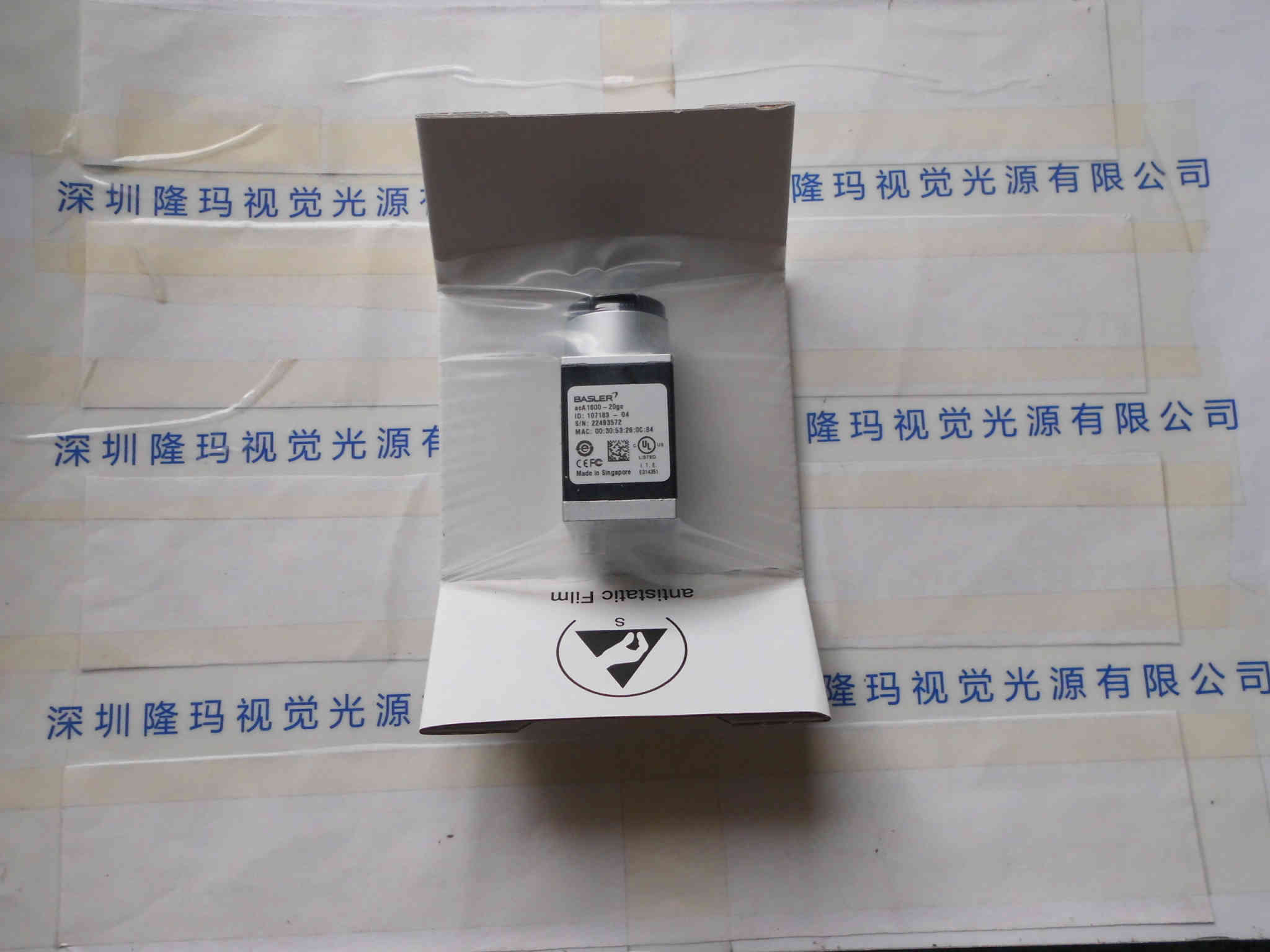 BASLER巴斯勒 acA1600-20gc  工业相机