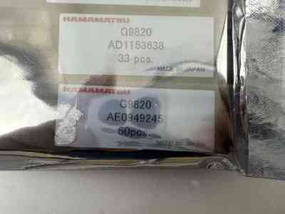 HAMAMATSU滨松  G9820  InGaAs PIN光电二极管