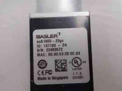 BASLER巴斯勒   acA1600-20gc  相机