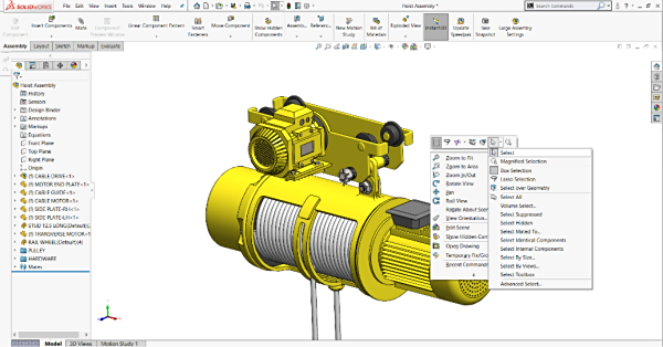 SOLIDWORKS 快速提示 – 高级组件选择