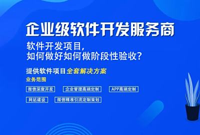 软件开发项目，如何做好如何做阶段性验收？
