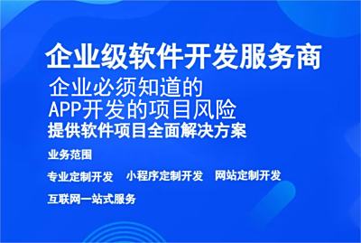 企業(yè)必須知道的APP開發(fā)的項目風險