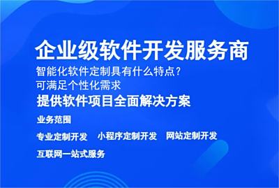 智能化軟件定制具有什么特點？可滿足個性化需求