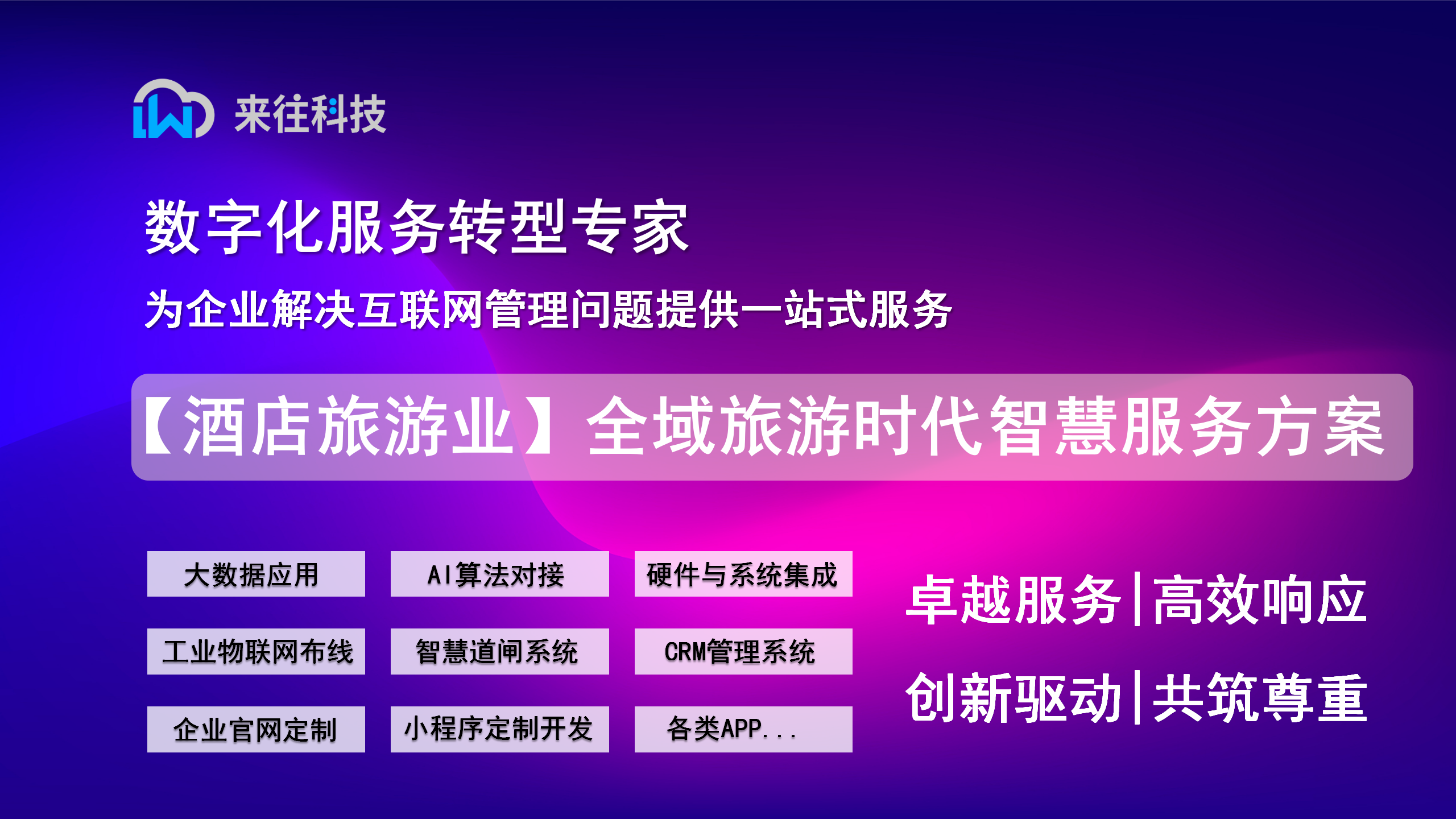 【酒店旅游业】全域旅游时代的智慧服务方案