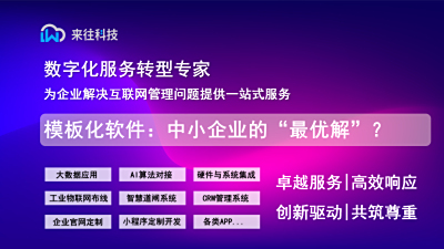 模板化软件的“底层逻辑”：为什么它是中小企业的“最优解”？