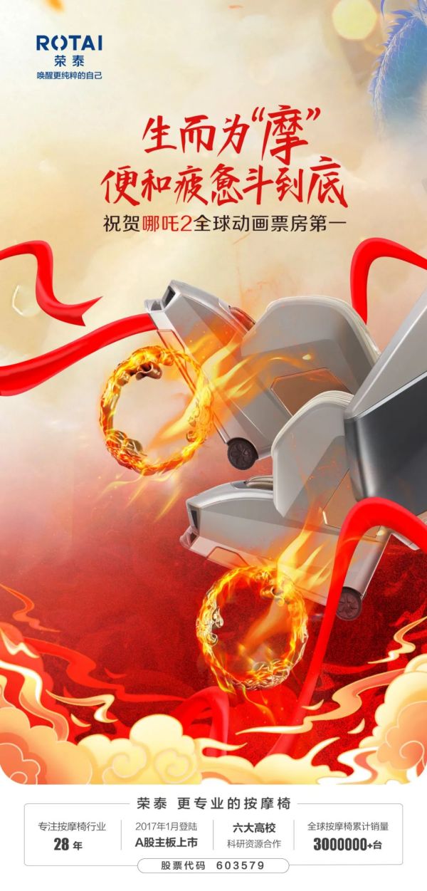 祝賀哪吒2登頂全球動(dòng)畫電影票房榜！生而為“摩”，便和疲憊斗到底！