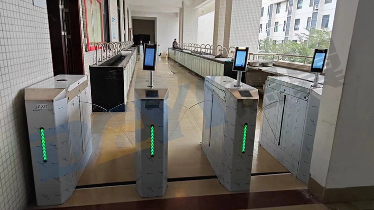 江门海军部队食堂翼闸人脸识别