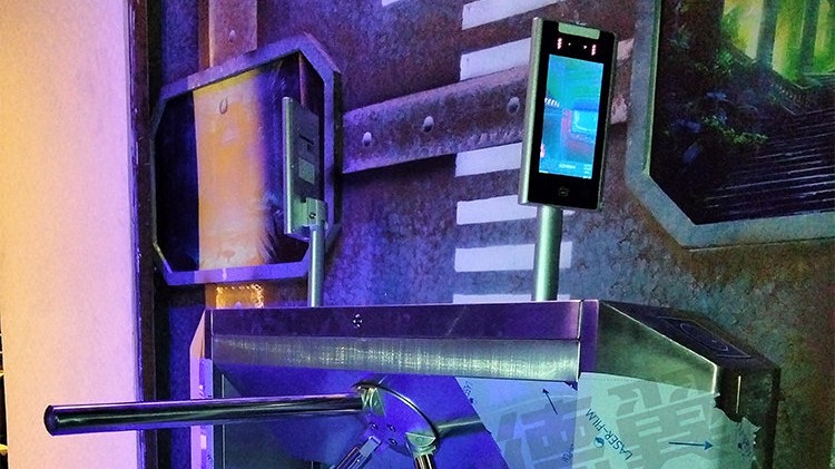 浙江舟山长乔海洋公园三辊闸人脸识别