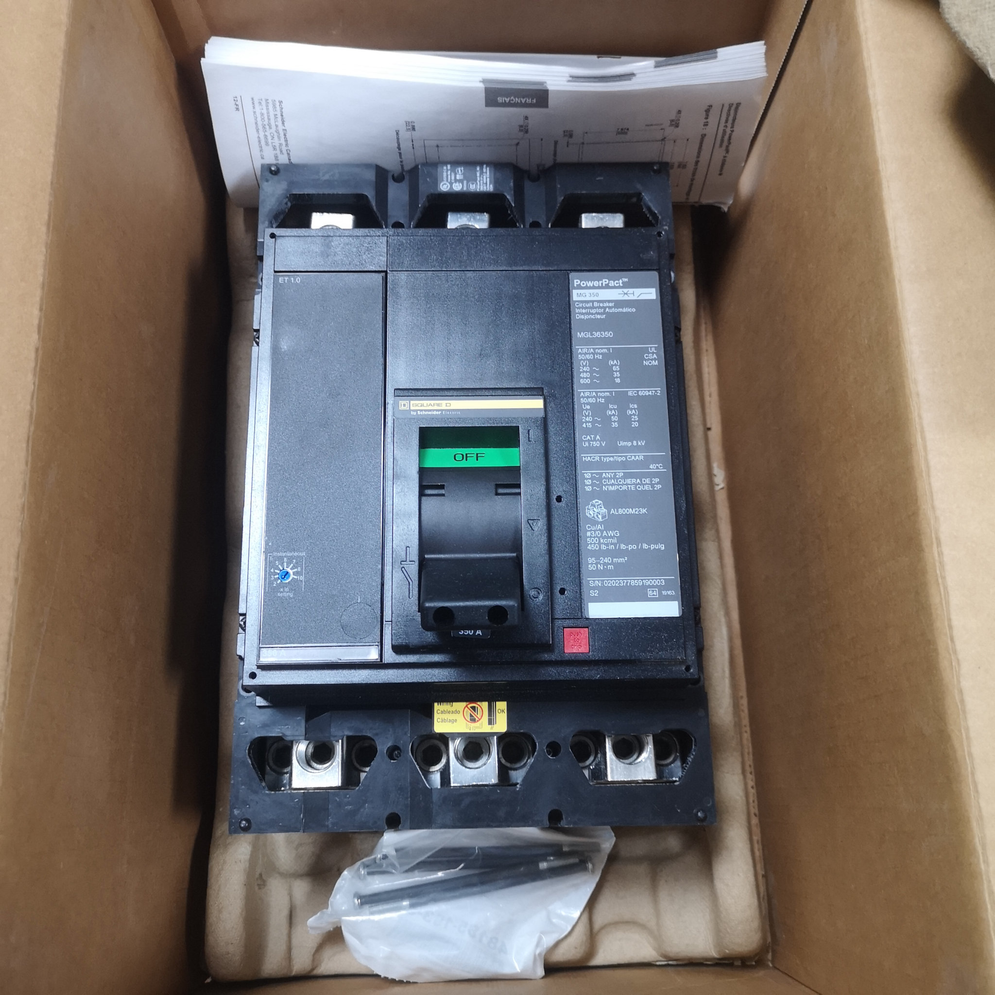 德国品牌 SQUARE D断路器 MGL36350 原装正品 优势供应#A