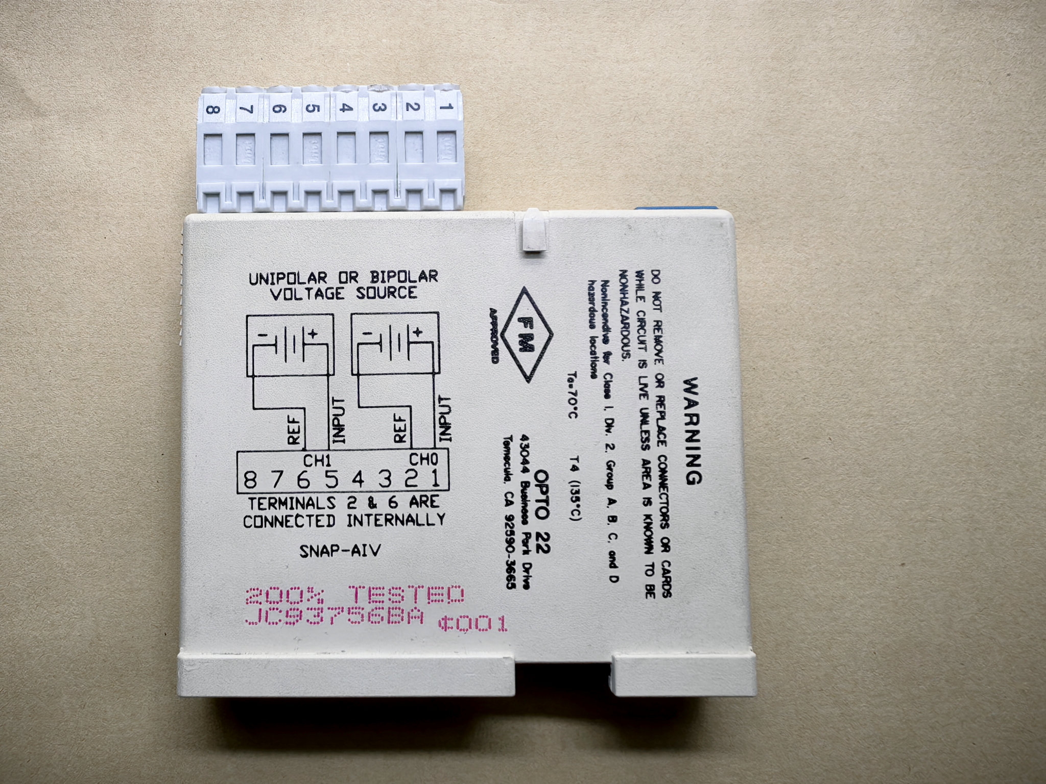 现货库存 优势供应 OPTO 22/奥普图 模块 SNAP-AIV #L