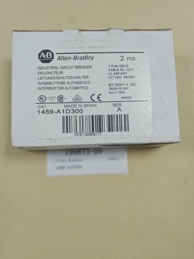 原装现货库存断路器	Allen Bradley/A-B	1489-A1D300 优势供应#J
