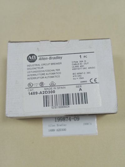 现货库存Allen Bradley/A-B 断路器 1489-A2D300优势供应 #J