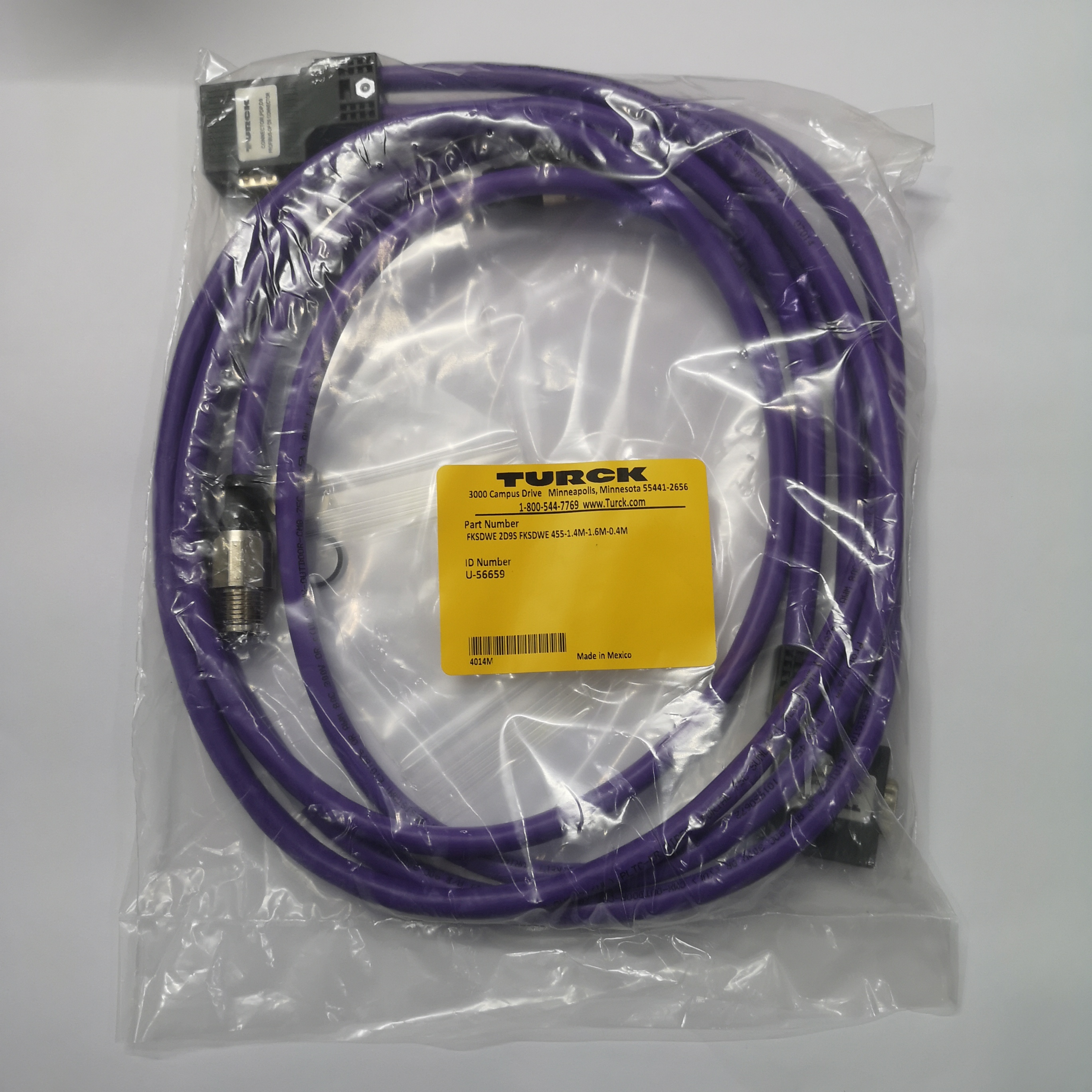 现货库存 原装Turck/图尔克 线缆 U-56659 FKSDWE 2D9S FKSDWE 455-1.4M-1.6M-0.4M #L