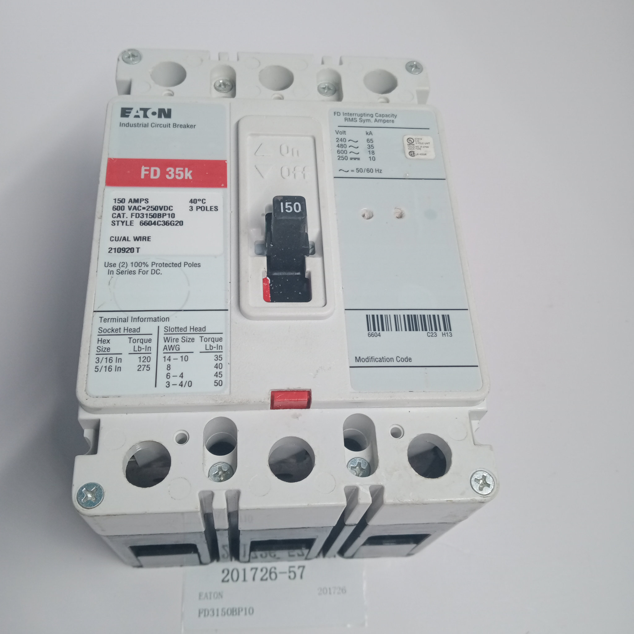 现货库存EATON断路器FD3150BP10原装正品#J