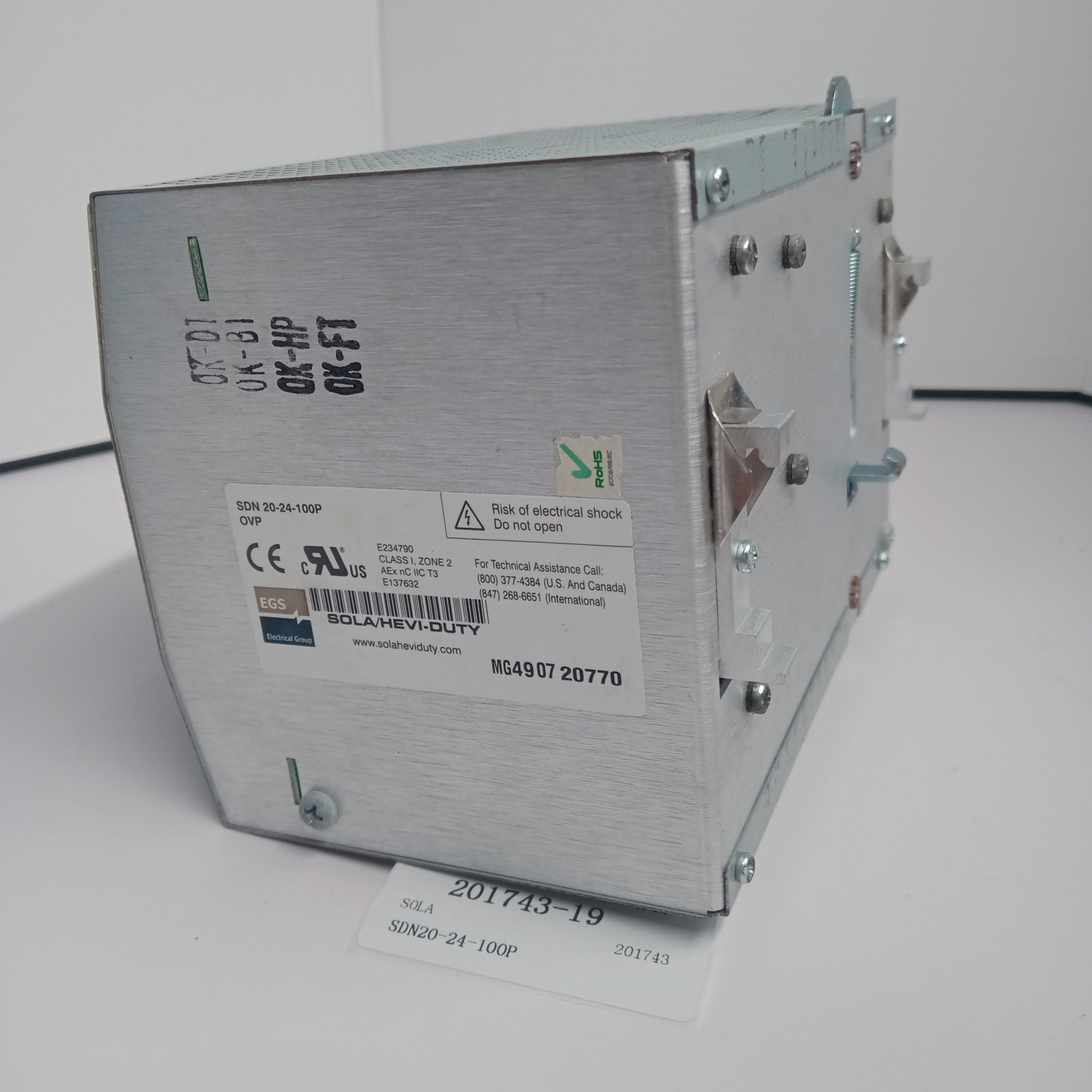 现货原装库存SOLA索拉 SDN20-24-100P电源 优势供应#J