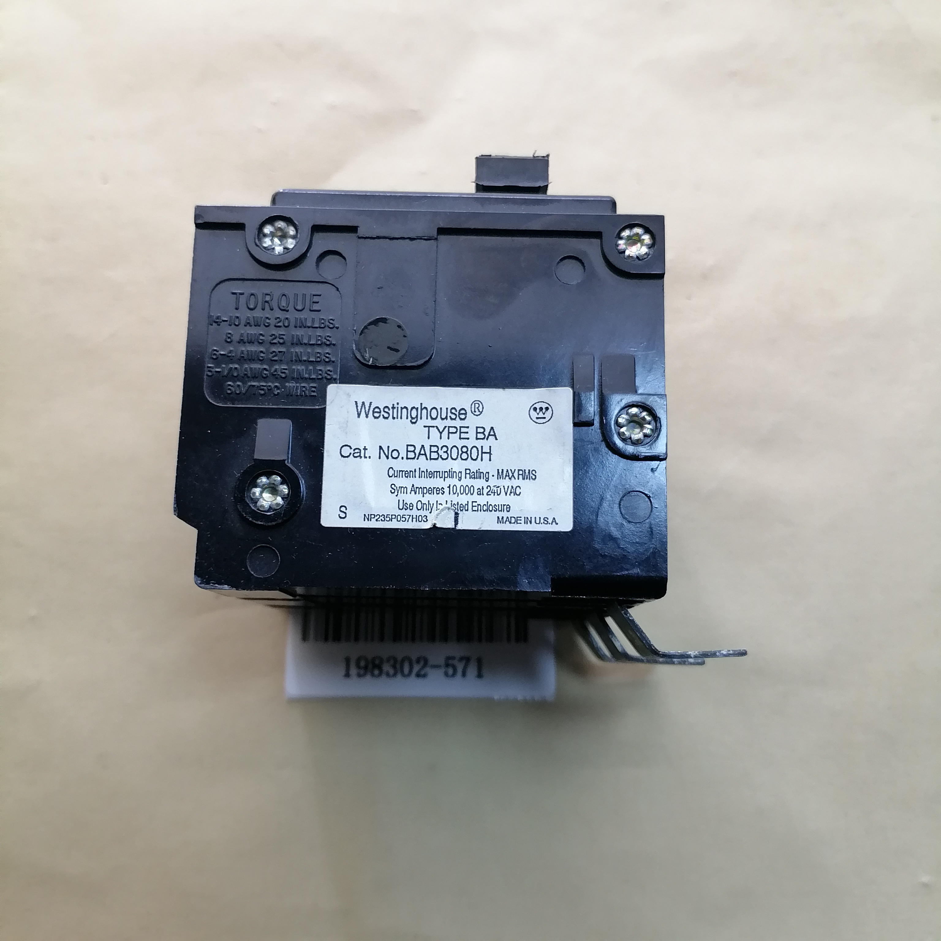 优势供应 现货库存 Westinghouse 断路器 BAB3080H #L