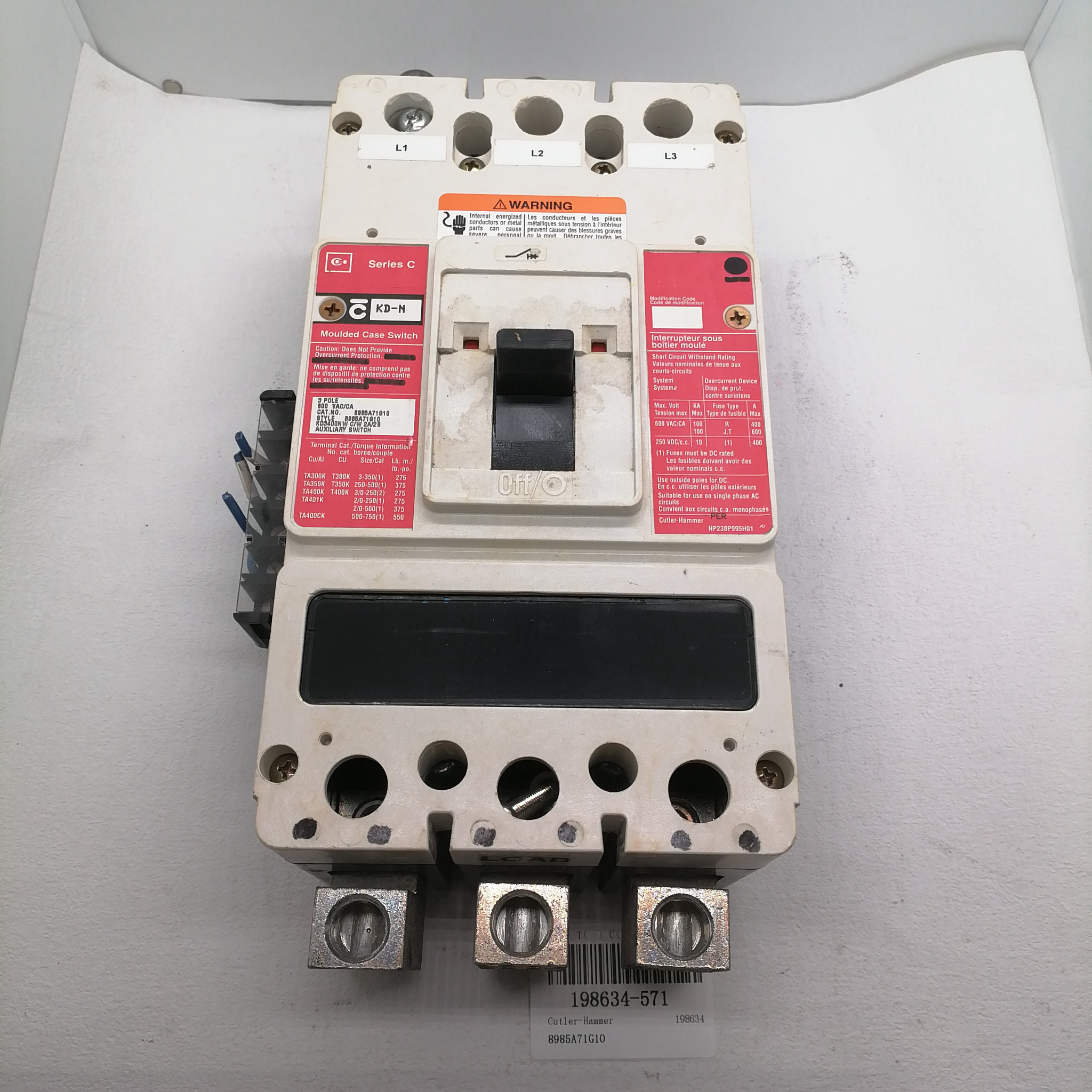 优势供应 现货库存 Cutler-Hammer-断路器 8985A71G10 #L