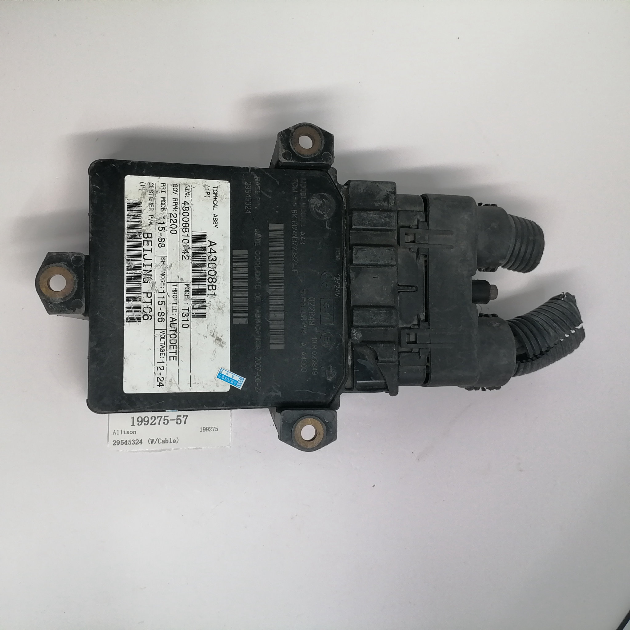 优势供应Allison控制器29545324 (WCable) 现货库存#J