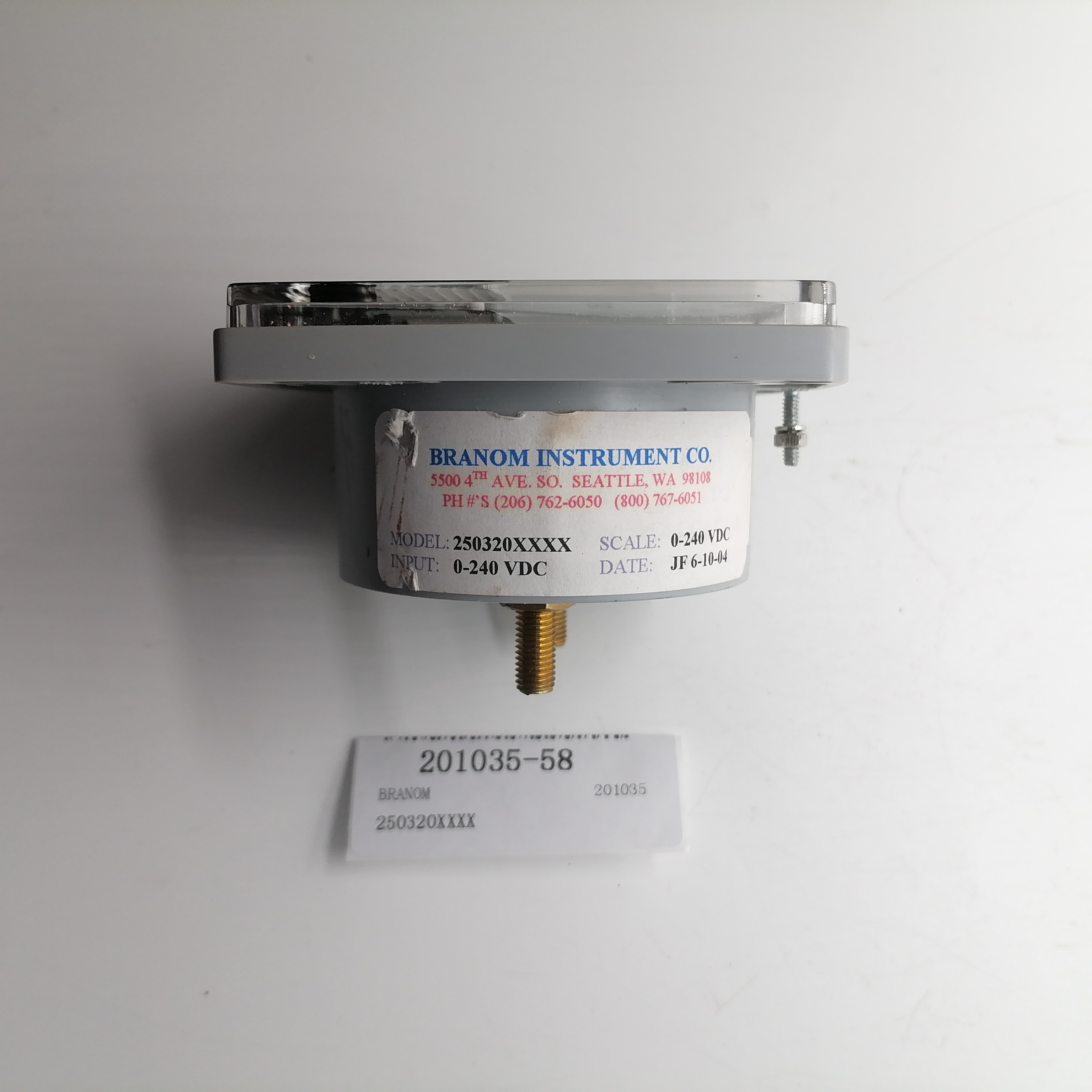 现货库存 优势供应 BRANOM  压力表  250320XXXX #L