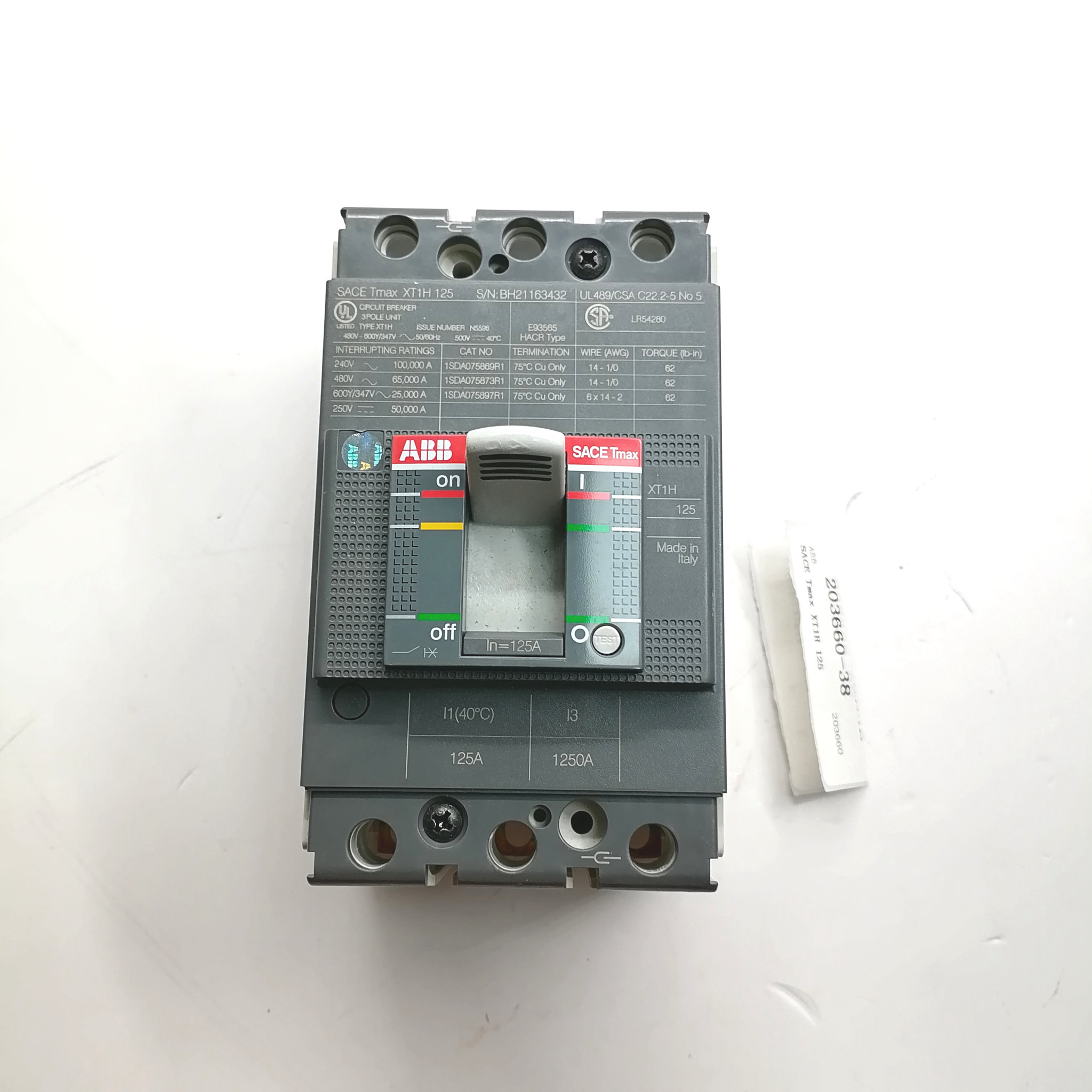 现货库存 ABB 断路器 SACE Tmax XT1H 原装正品 优势供应#A