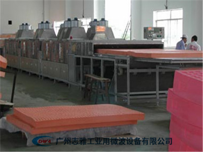 乳膠粉撲烘干微波設備