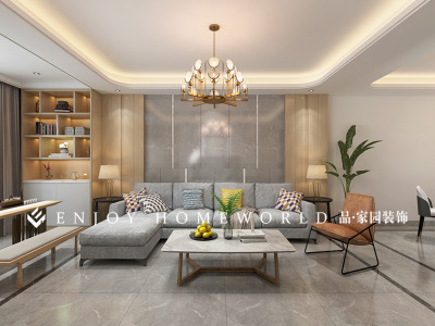 昆明河畔俊园现代单元房-120㎡