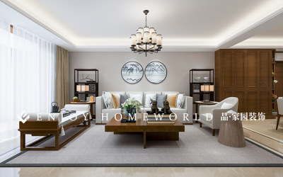 昆明河畔俊园中式单元房-180㎡