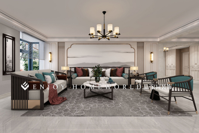 玉溪玉水金岸三期现代中式大平层-294m²