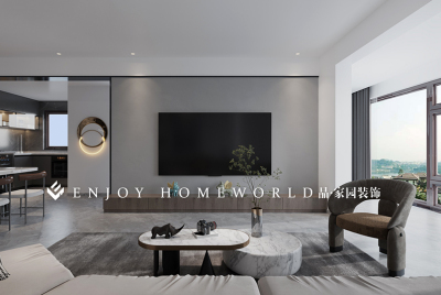 玉溪金科集美黑白灰现代风单元房-130m²