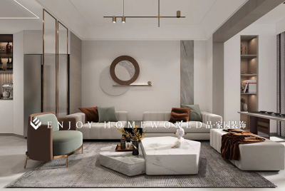 玉溪金科桃李郡现代风格单元房-98m²