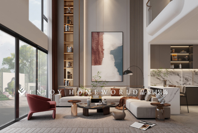 昆明伊顿庄园现代轻奢风别墅-400㎡