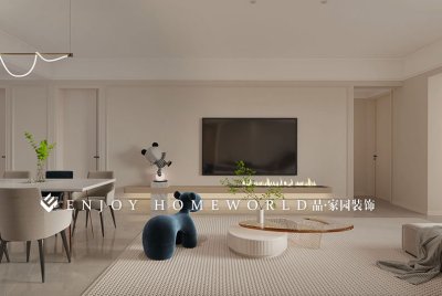 玉溪装修-玉水金岸现代单元房120㎡