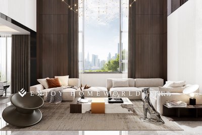 玉溪装修-山水佳园锦园现代轻奢风别墅621㎡