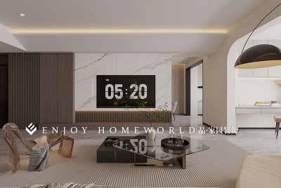 玉溪装修-兰溪湖畔现代单元房168㎡