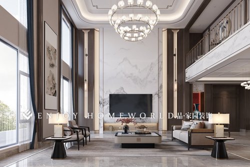 昆明装修-伯利庄园新中式别墅