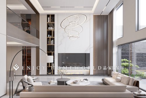 昆明装修-伯利庄园现代轻奢别墅800㎡