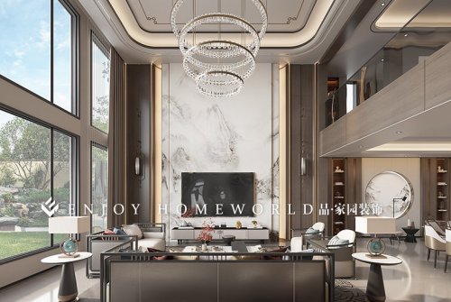 昆明装修-伯利庄园混搭别墅800㎡