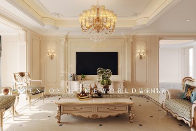 昆明装修-红星檀宫欧式复式 300㎡