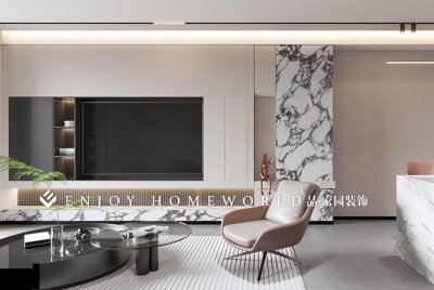 昆明装修-红星天悦现代单元房120㎡