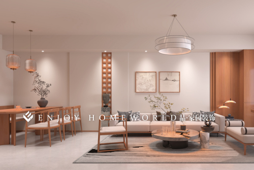 玉溪装修-新兴瑞园现代中式150m²