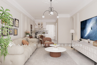 玉溪装修-新兴瑞园112m²法式 