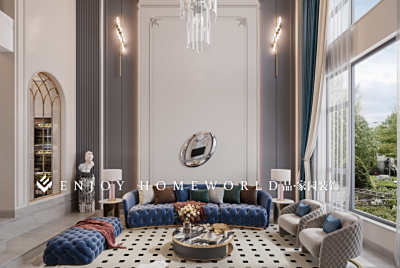 玉溪装修-中梁壹号376㎡ 法式