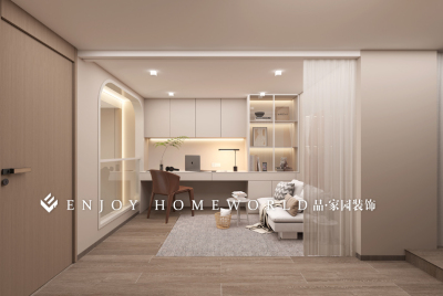 昆明装修-锦粼公馆奶油 公寓 60㎡