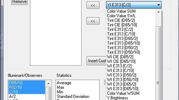 如果我选择D65/10来读取XYZ，当我读取YI时会发生什么？