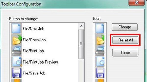 EasyMatch QC 工具栏中的按钮显示为灰色要如何恢复？