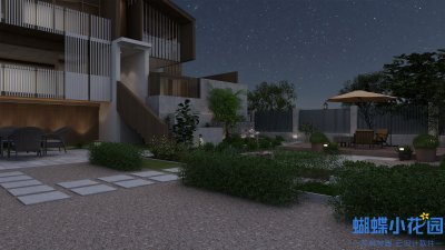 现代庭院，简约时尚的都市绿洲