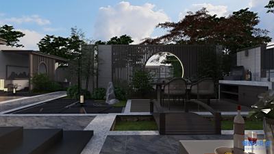 新中式庭院-入户花园