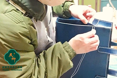 制作皮具，缝纫机制作方法与全手工制作方法能通用吗？